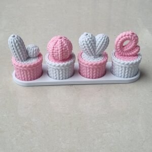 Kit Cactos LOVE Tricô